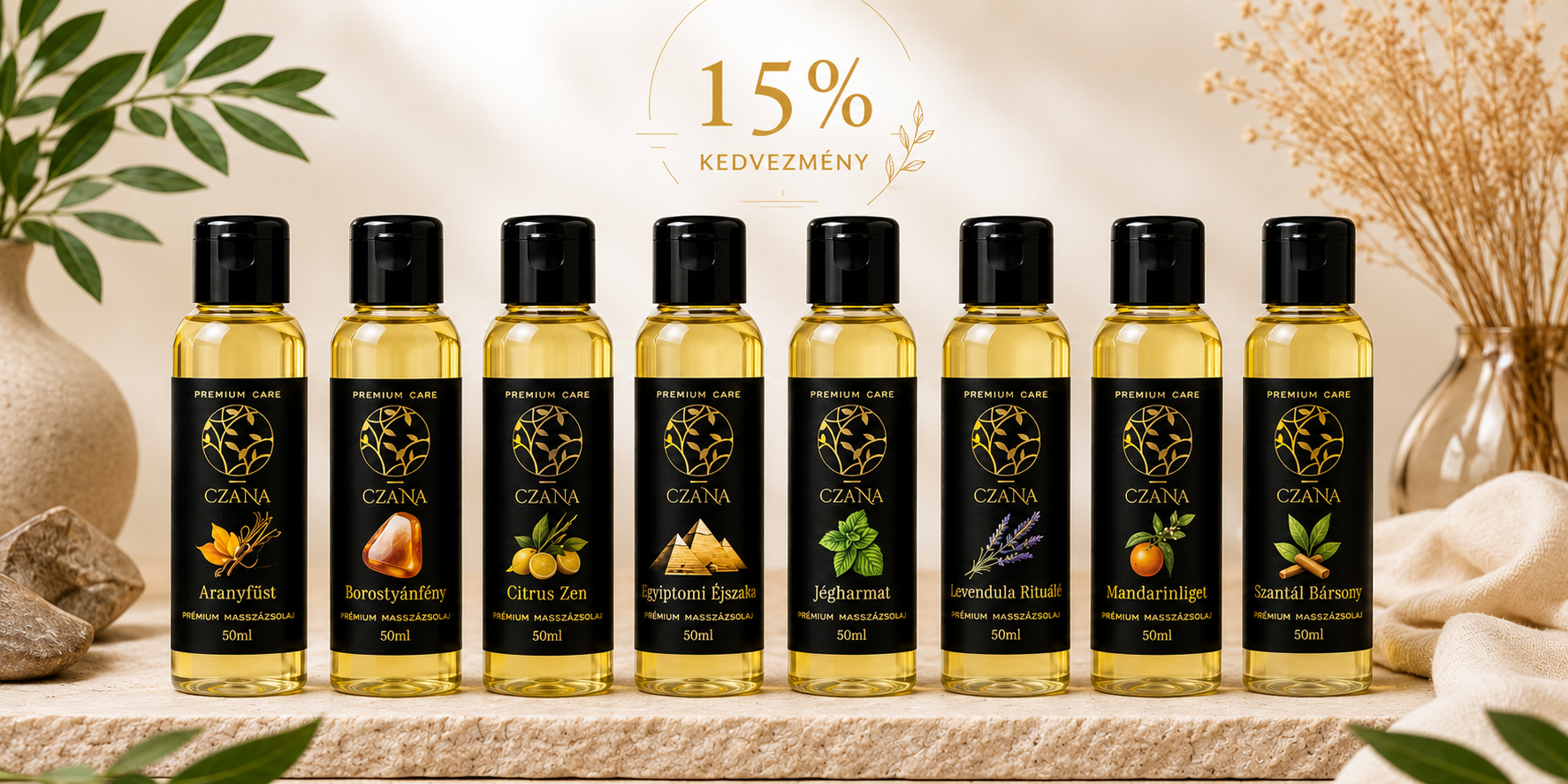 CzaNa masszázsolajok 50ml
